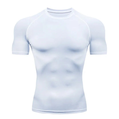 Men's Outdoor Compression T-Shirt – Tight, Breathable Gym & Running Wear