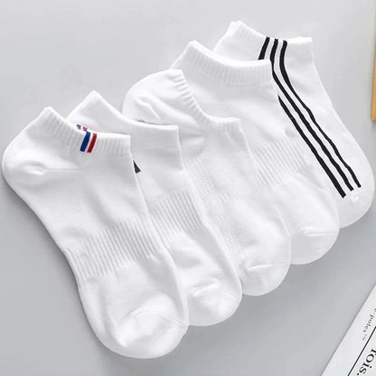 Cotton Breathable Ankle Socks for Summer Comfort (Pairs)