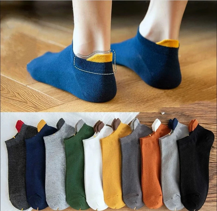 Cotton Breathable Ankle Socks for Summer Comfort (Pairs)