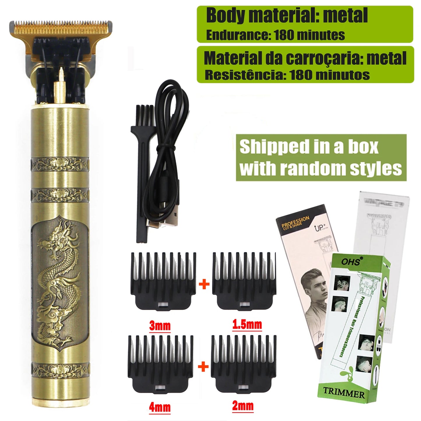 T9 0mm Precision Electric Hair Clipper & Beard Shaver – Men's Body & Hair Trimmer