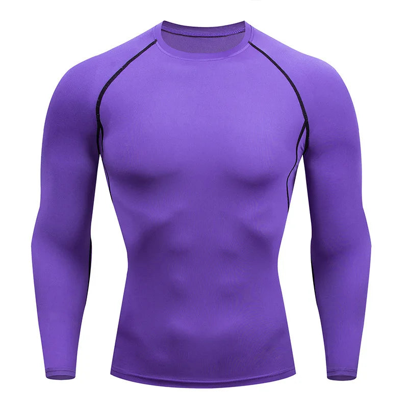 Men's Outdoor Compression T-Shirt – Tight, Breathable Gym & Running Wear