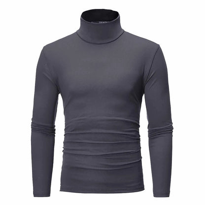 New Men's handsome half turtleneck bottom shirt,  gentle and comfortable, suitable for autumn, winter, senior undershirt