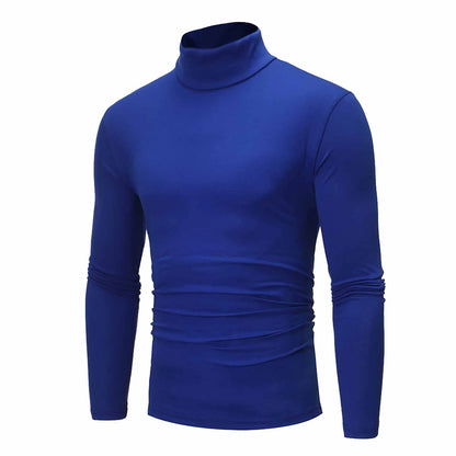 New Men's handsome half turtleneck bottom shirt,  gentle and comfortable, suitable for autumn, winter, senior undershirt