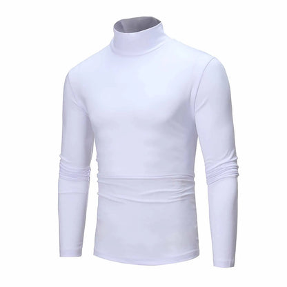 New Men's handsome half turtleneck bottom shirt,  gentle and comfortable, suitable for autumn, winter, senior undershirt