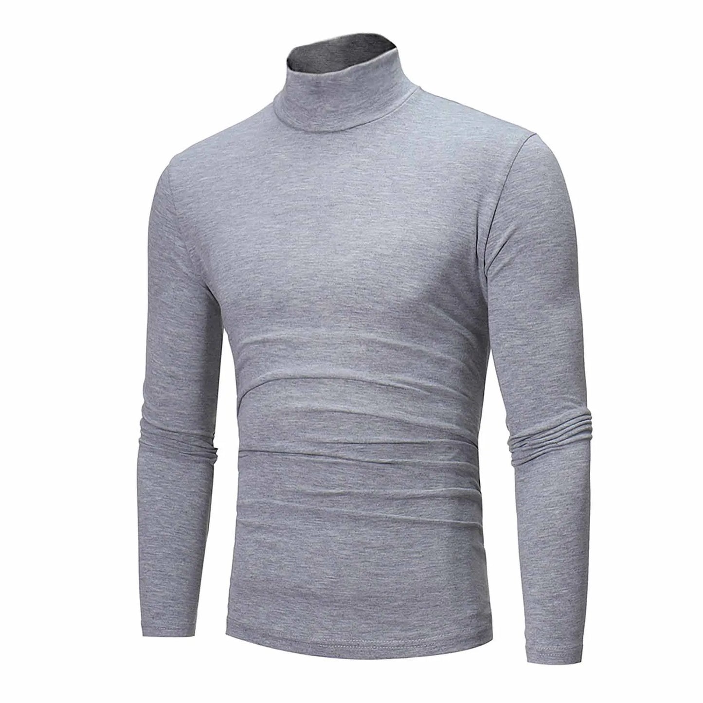 New Men's handsome half turtleneck bottom shirt,  gentle and comfortable, suitable for autumn, winter, senior undershirt