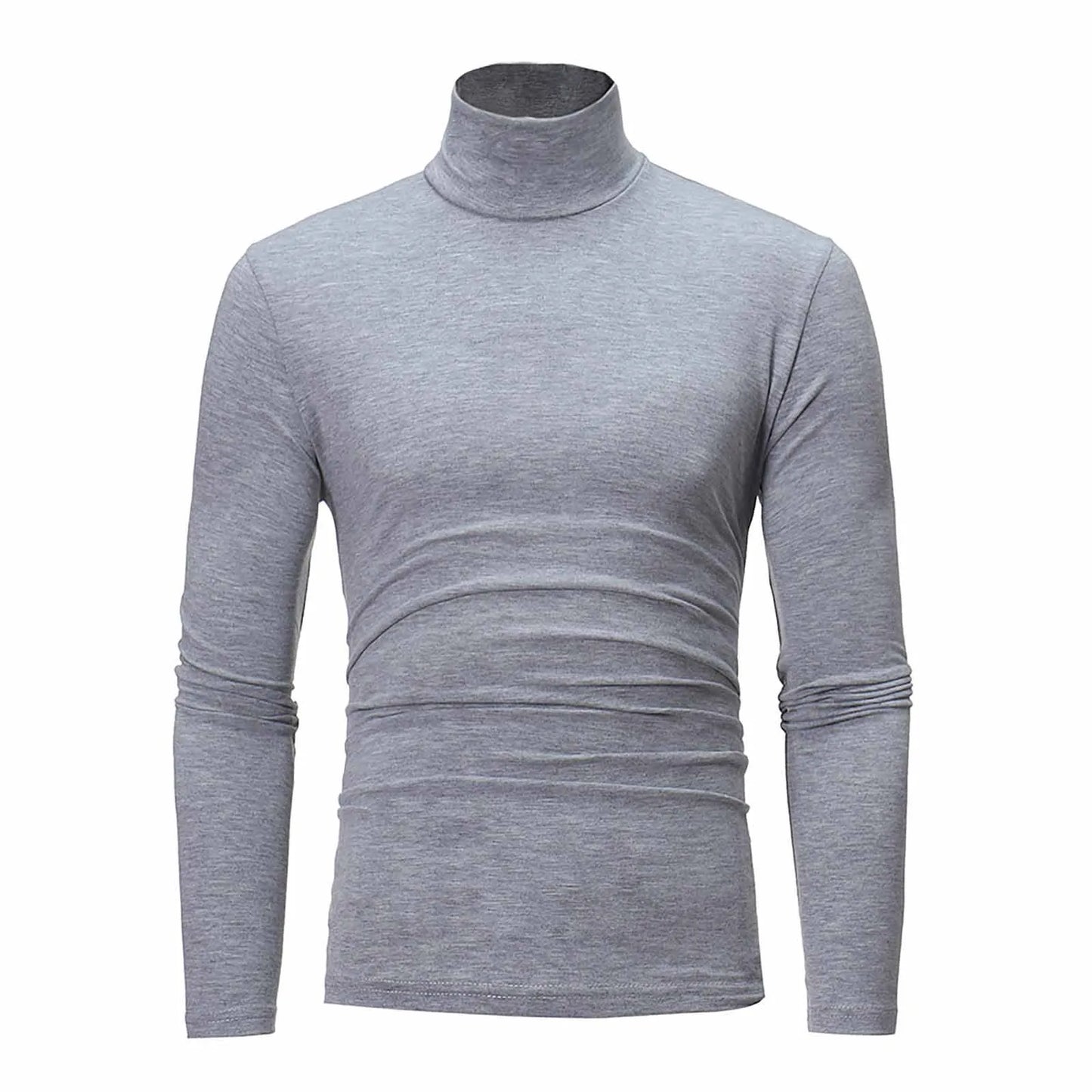 New Men's handsome half turtleneck bottom shirt,  gentle and comfortable, suitable for autumn, winter, senior undershirt