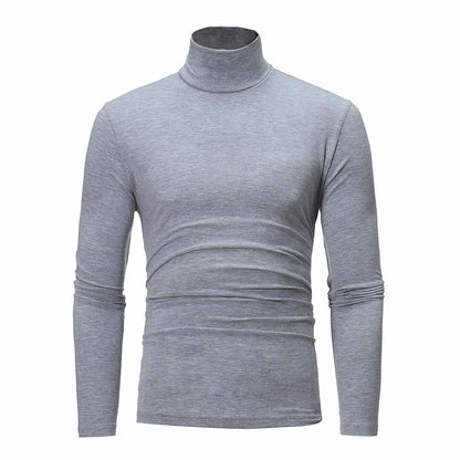 New Men's handsome half turtleneck bottom shirt,  gentle and comfortable, suitable for autumn, winter, senior undershirt