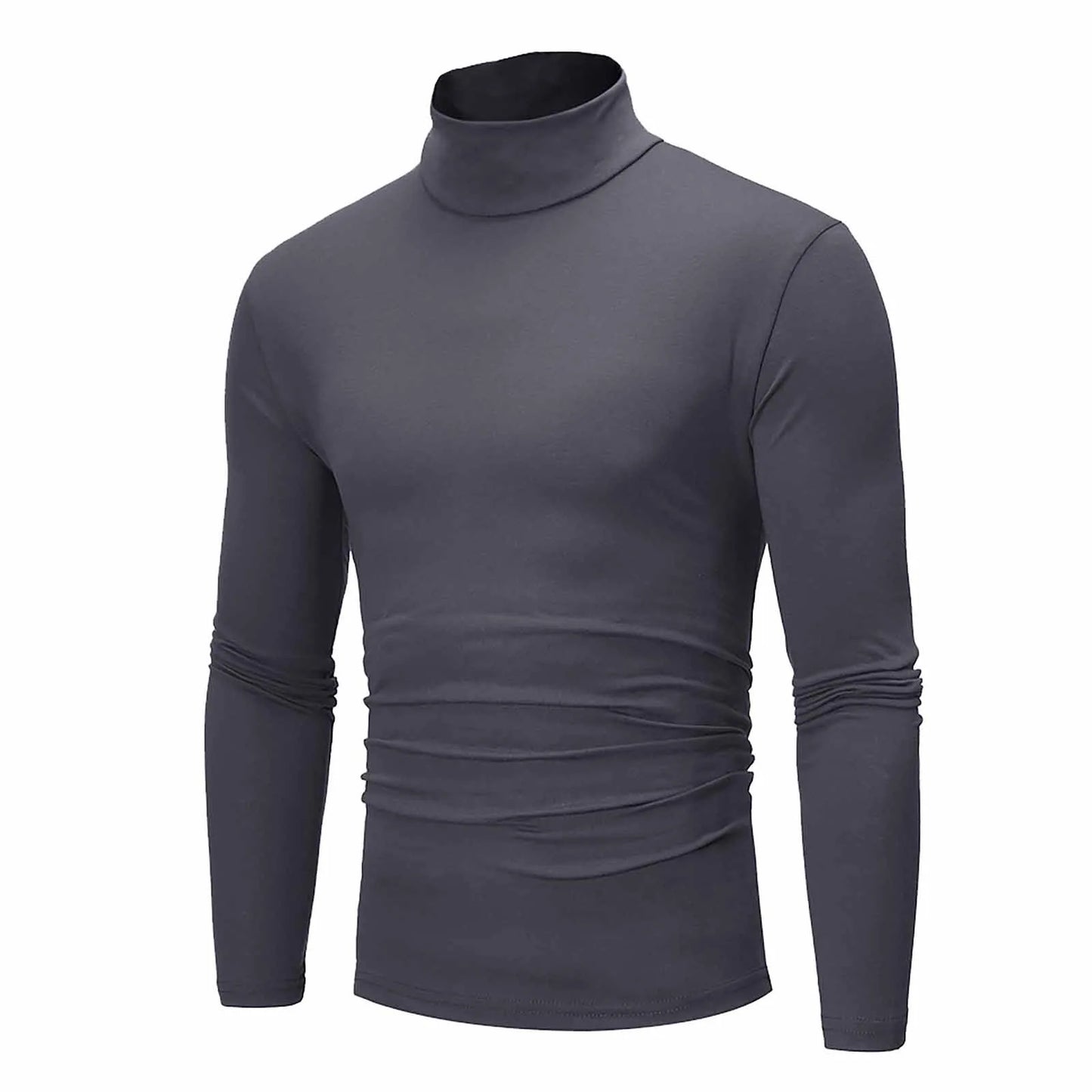 New Men's handsome half turtleneck bottom shirt,  gentle and comfortable, suitable for autumn, winter, senior undershirt