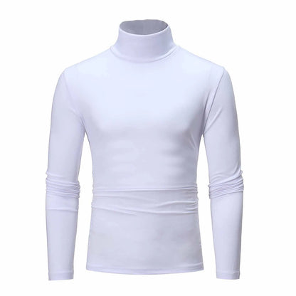 New Men's handsome half turtleneck bottom shirt,  gentle and comfortable, suitable for autumn, winter, senior undershirt