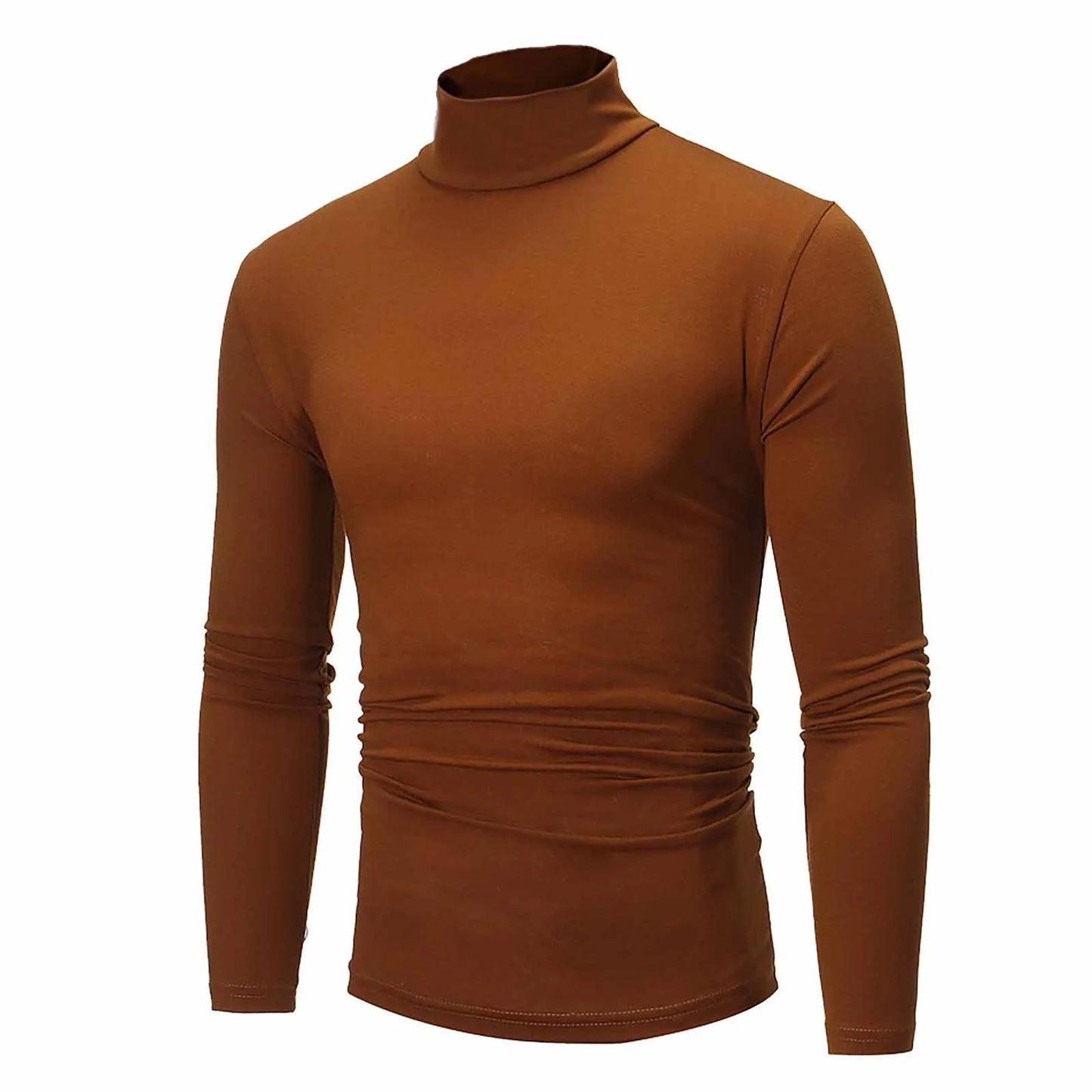 New Men's handsome half turtleneck bottom shirt,  gentle and comfortable, suitable for autumn, winter, senior undershirt