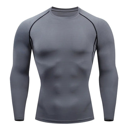 Men's Outdoor Compression T-Shirt – Tight, Breathable Gym & Running Wear