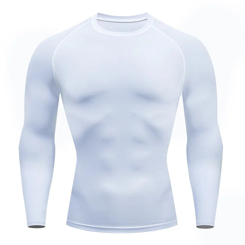 Men's Outdoor Compression T-Shirt – Tight, Breathable Gym & Running Wear