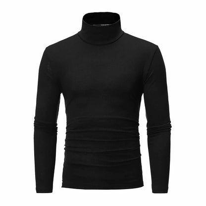 New Men's handsome half turtleneck bottom shirt,  gentle and comfortable, suitable for autumn, winter, senior undershirt