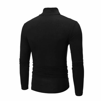 New Men's handsome half turtleneck bottom shirt,  gentle and comfortable, suitable for autumn, winter, senior undershirt