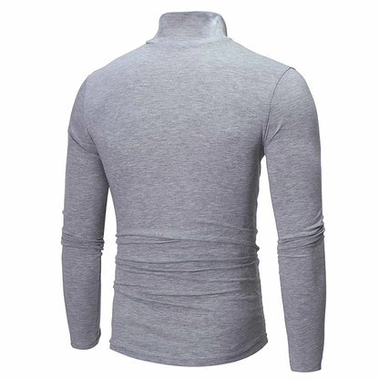 New Men's handsome half turtleneck bottom shirt,  gentle and comfortable, suitable for autumn, winter, senior undershirt